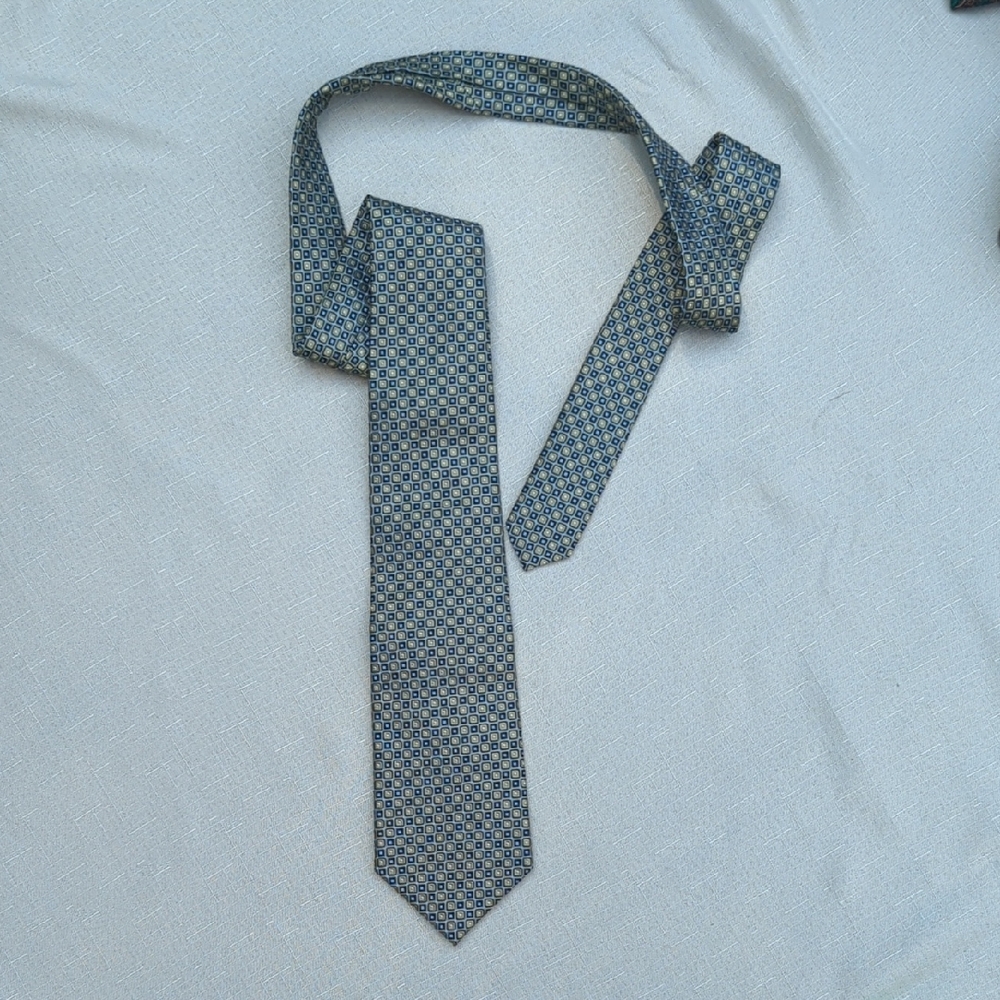Men's Blue Patterned Tie